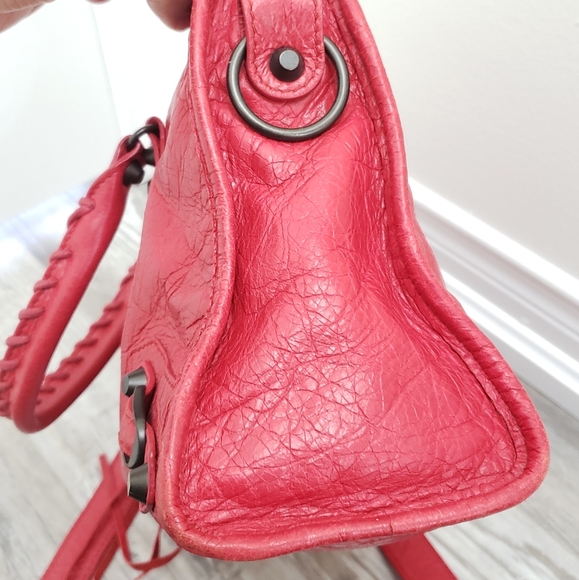 100%Authentic Balenciaga ClassicCityBag Red Small - Picture 15 of 16